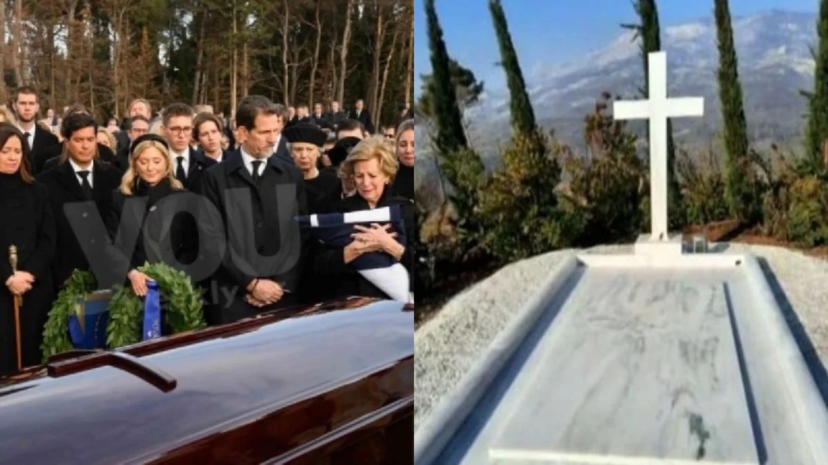 Τέως Βασιλιάς Κωνσταντίνος: Μυστήριο με την επιγραφή στο μνήμα του λίγο πριν το τρισάγιο