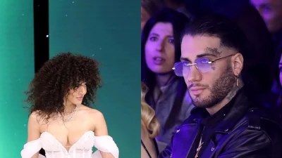 Με αποκαλυπτικό νυφικό η Μαρία Σολωμού πάνω στην πασαρέλα - Η κίνηση που έκανε στον Mente Fuerte