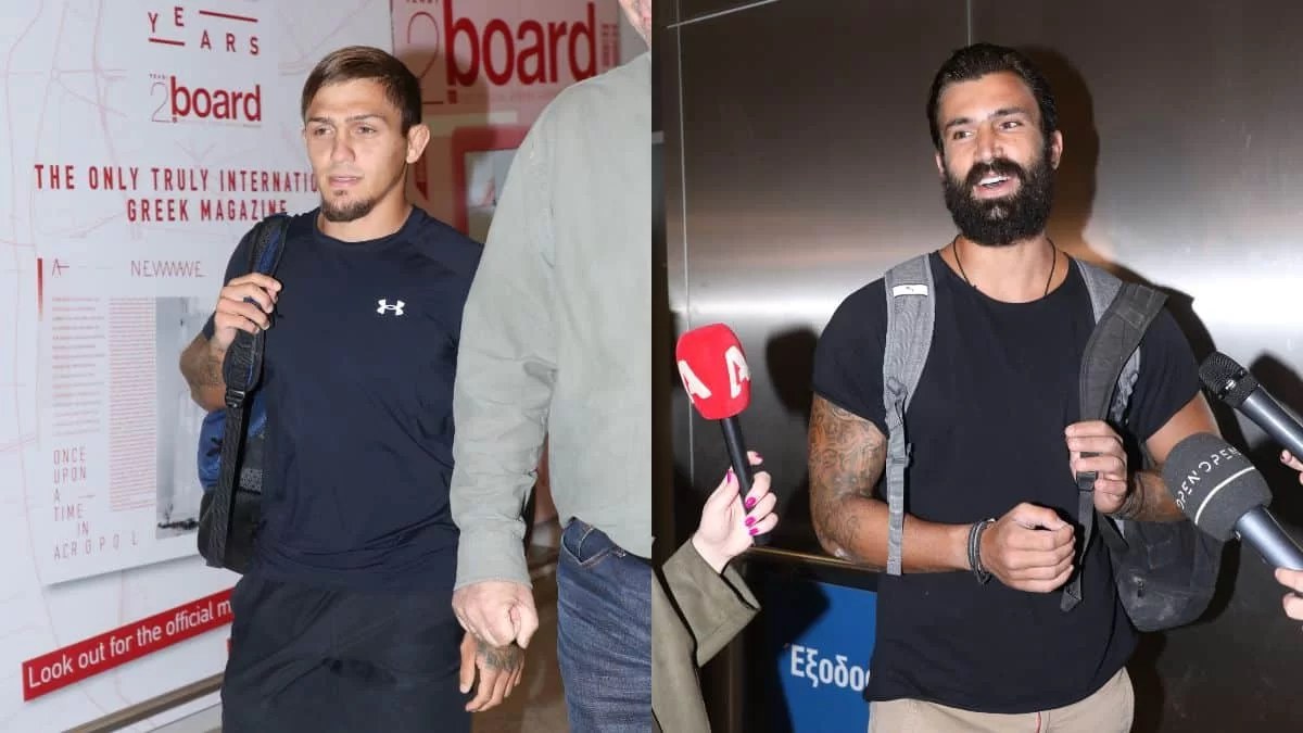 Ο ένας γέλαγε και ο άλλος απέφευγε τους πάντες - Επέστρεψαν Γκότσης και Πιλίδης στην Ελλάδα μετά το Survivor all star