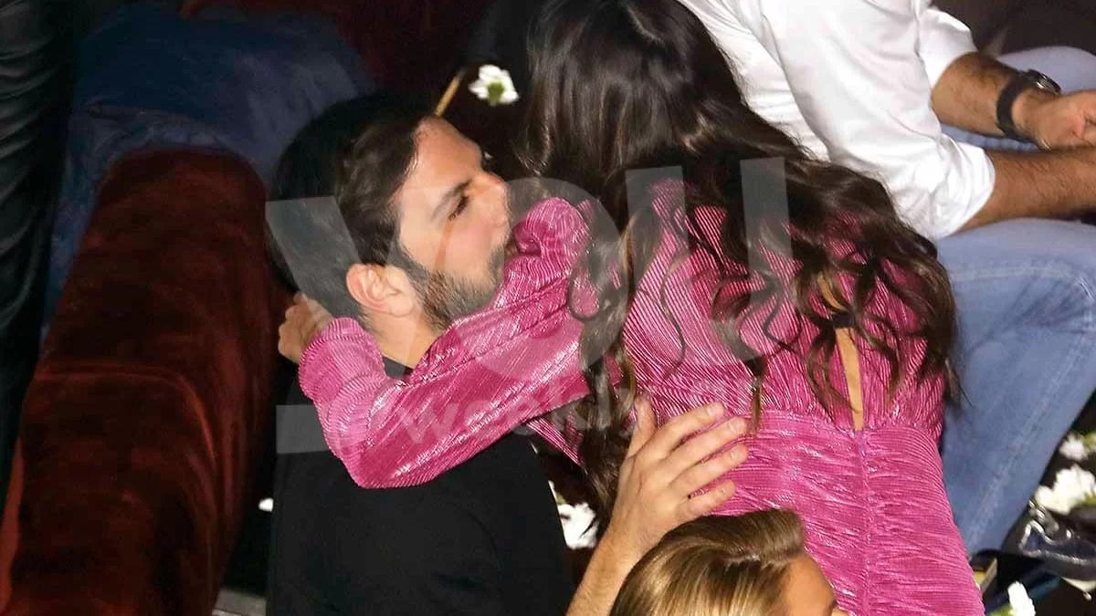 Τον φιλούσε συνεχώς παθιασμένα: Αποκλειστικές φωτογραφίες της Ηλιάνας Παπαγεωργίου με τον Γιάννη Καραβασάνη