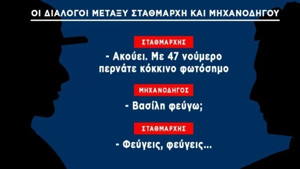 Τέμπη: Ο διάλογος μεταξύ σταθμάρχη και μηχανοδηγού λίγο πριν την τραγωδία - Συγκλονιστικό ηχητικό ντοκουμέντο