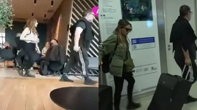 Απέφυγαν τις κάμερες - "Σούσουρο" με το βίντεο της Δέσποινας Βανδή & του Βασίλη Μπισμπίκη από το αεροδρόμιο