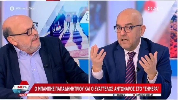 «Είστε βρωμερός και υβριστικός και συκοφάντης» - Χαμός στον αέρα του "Σήμερα" ανάμεσα σε Αντώναρο & Παπαδημητρίου