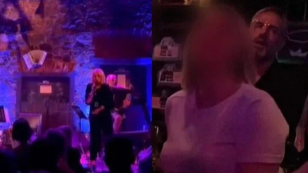 Κάθισε στα τελευταία τραπέζια και την απόλαυσε - Η πρώτη δημόσια κοινή εμφάνιση Ελεωνόρας Ζουγανέλη και Νίκου Συρίγου (βίντεο)