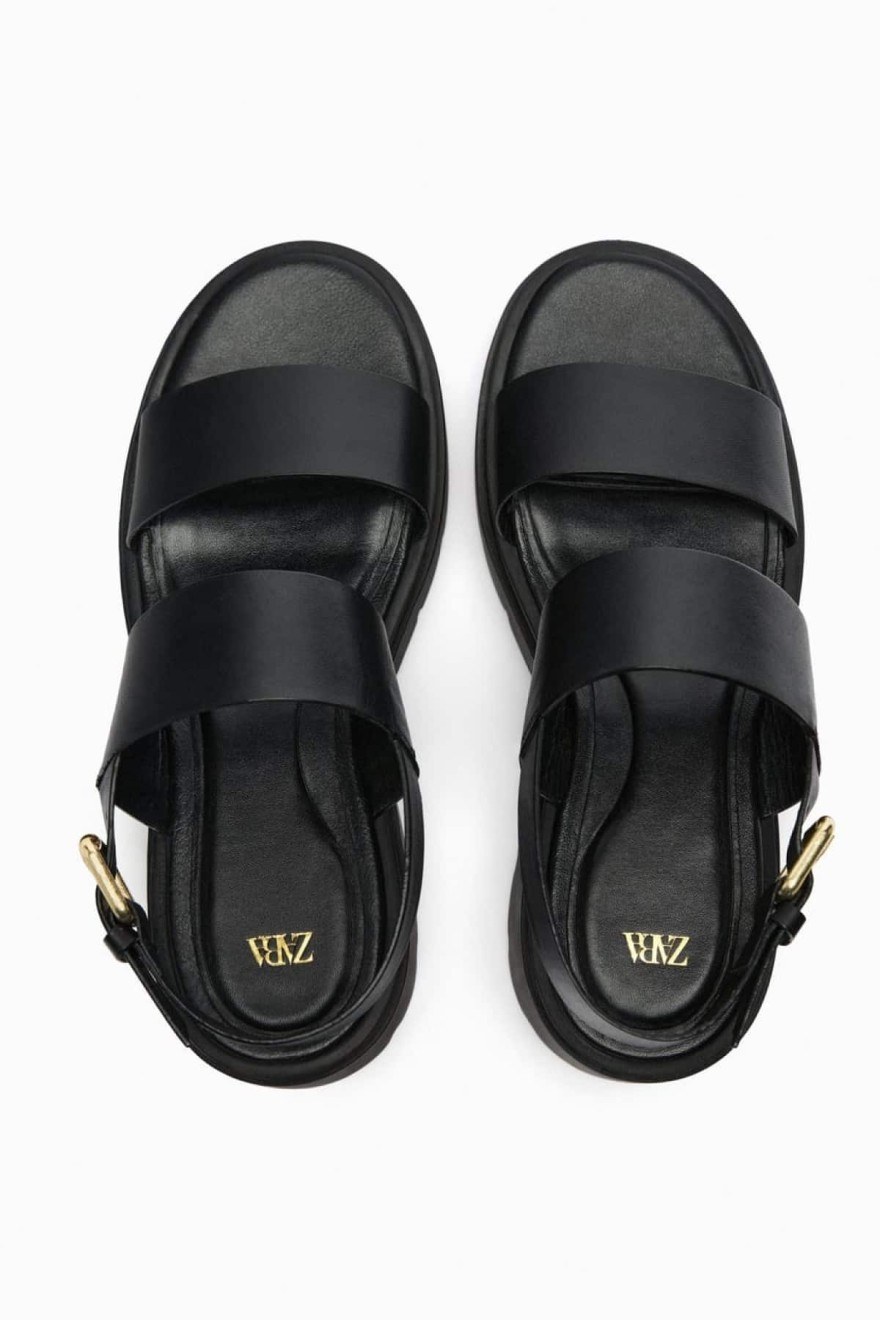 Zara μαύρα πέδιλα