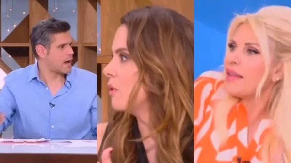 Ουγγαρέζος και Χρυσικοπούλου τσακώθηκαν στον αέρα της εκπομπής - Παρενέβη η Ελένη Μενεγάκη