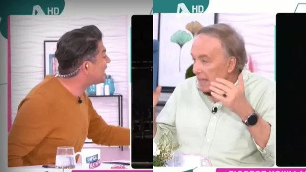 «Με έθιξε, γιατί να μη με θίξει; Δεν κατάλαβα!» - "Σκοτωμός" στον αέρα του Super Κατερίνα, φώναζε ο Πουλόπουλος & γέλαγε ο Μικρούτσικος