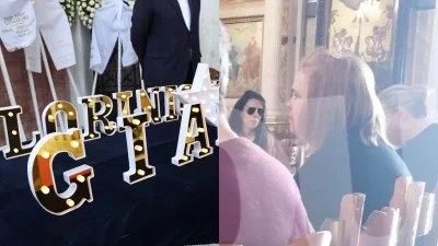 Κηδεία Γιάννη Φλωρινιώτη: Συντετριμμένη η Έφη Θώδη στην εκκλησία - Με θλιμμένο πρόσωπο και λουλούδια στα χέρια