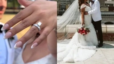 Με ουρά δύο μέτρα και κεντημένο στο χέρι με κρύσταλλα το νυφικό της - Παντρεύτηκε τον αγαπημένο της η κόρη πασίγνωστου τραγουδιστή