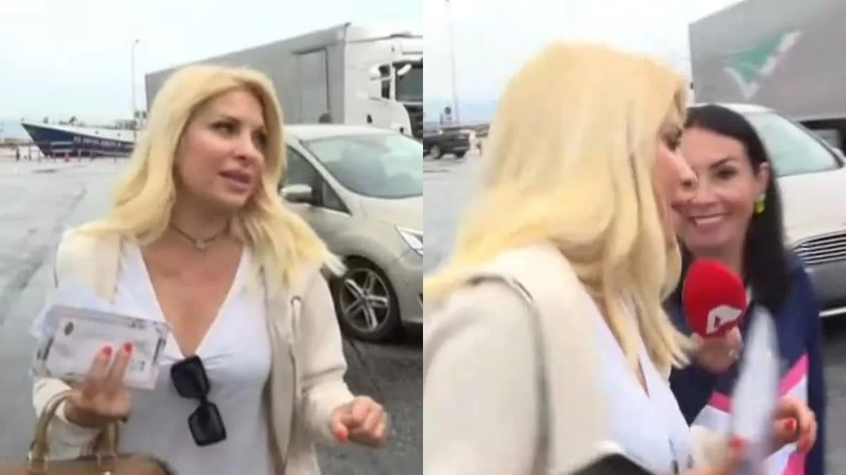 Την περίμεναν στο λιμάνι για Άνδρο: «Σε παρακαλώ πολύ γλυκιά μου, σε παρακαλώ!» - Αγέλαστη μπροστά στις κάμερες η Μενεγάκη