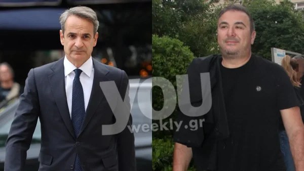Στη Θεσσαλονίκη για καφέ ο Κυριάκος Μητσοτάκης με τον Αντώνη Ρέμο - Με λευκό t-shirt ο πρόεδρος της Νέας Δημοκρατίας