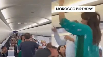 Ξεσάλωσαν στο ιδιωτικό αεροπλάνο που έκλεισαν για τα γενέθλιά τους - Ο ξέφρενος χορός της Σίλιας Κριθαριώτη και του άντρα της πριν φτάσουν στο Μαρόκο