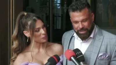 Κώστας Σόμμερ - Βαλεντίνη Παπαδάκη: «Αν της το πεις αυτό θα φύγει...» - Οι πρώτες δηλώσεις μετά την βάφτιση της κόρης τους