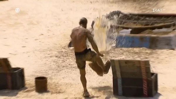 Survivor All Star: Τραυματίστηκε ο Τάκης Καραγκούνιας και εξαγριώθηκαν οι Μαχητές - Σταμάτησε στη μέση ο αγώνας