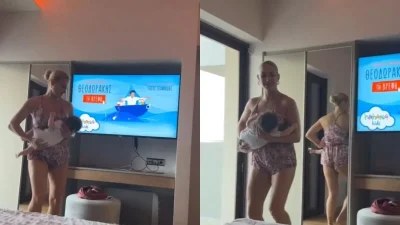 Ιωάννα Τούνη: Ο τρυφερός χορός μαμάς και γιου - Το βίντεο του Δημήτρη Αλεξάνδρου με το νουνίτο