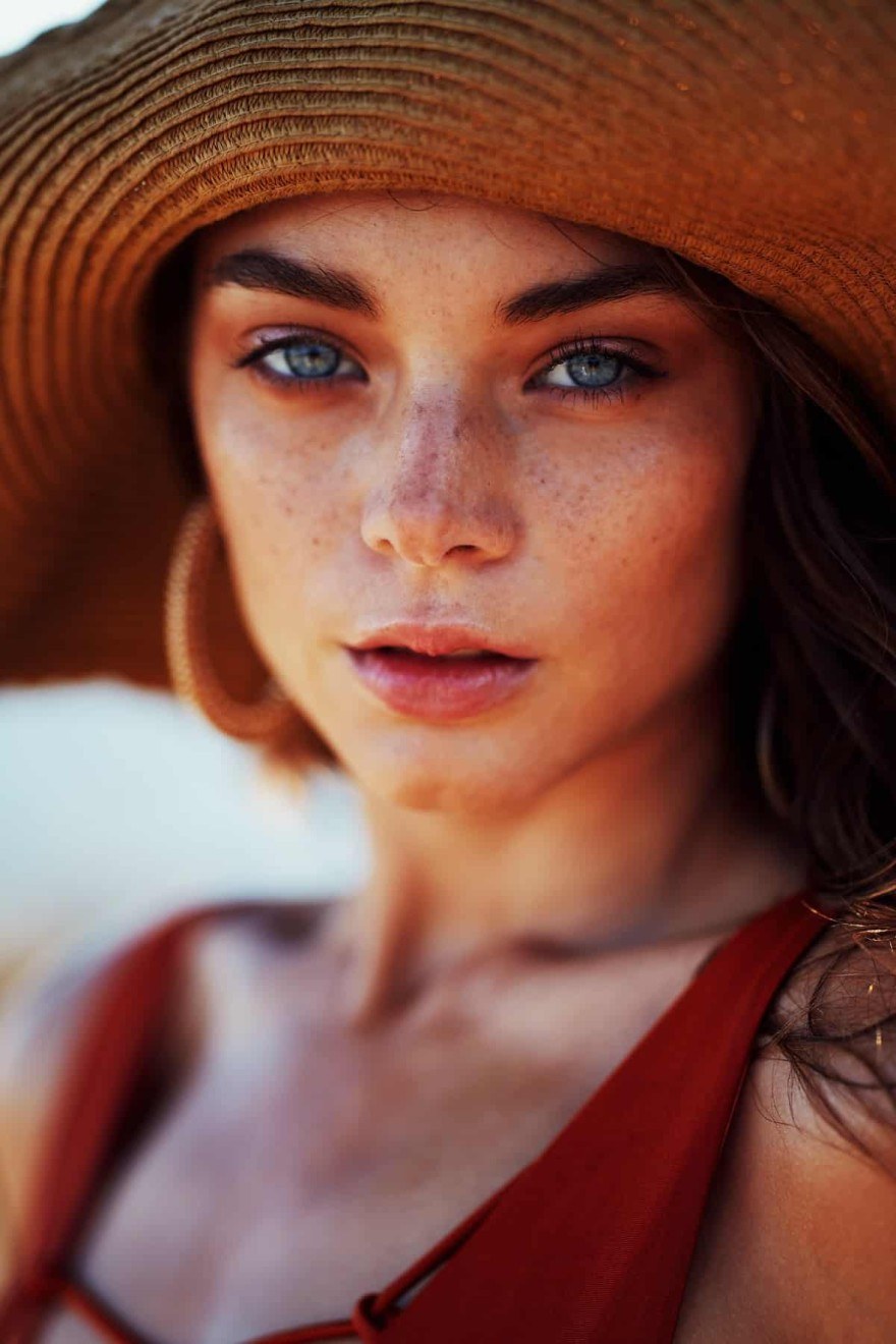 woman sun