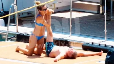 Ερωτική κρουαζιέρα για Χρουσαλά - Πατίτσα: Έκαναν ασκήσεις γυμναστικής στο κατάστρωμα του σκάφους (Μόνο στο YOU)