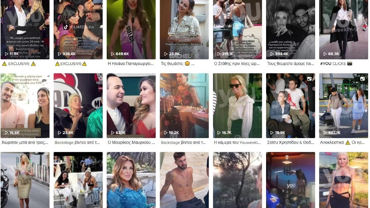 Το βίντεο του Youweekly.gr στο Tik Tok που έσπασε ρεκόρ με χιλιάδες προβολές