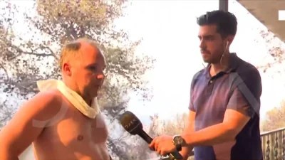 Πατέρας δύο παιδιών είδε το σπίτι του να τυλίγεται στις φλόγες - Τραγικές στιγμές για τους κατοίκους της Μάνδρας