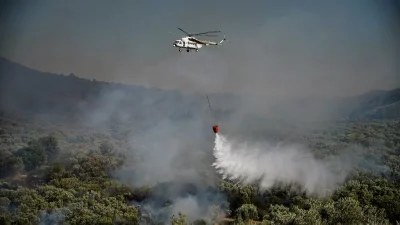 Φωτιά στη Λέσβο - Σπεύδουν ελικόπτερα στο σημείο