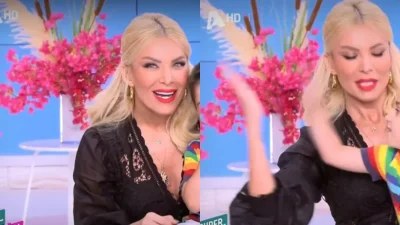 «Αγάπη μου! Ντράπηκε ο γλυκούλης μου!» - Ξετρελάθηκε η  Καινούργιου με την έκπληξη του βαφτισιμιού της στο πλατό του Super Κατερίνα