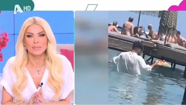 «Εγώ θα ντρεπόμουν και θα στεναχωριόμουν! Είναι δουλοπρεπές...» - Φανερά ενοχλημένη η Καινούργιου με την εκμετάλλευση του σερβιτόρου στη Ρόδο
