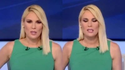 «Δεν το κατάλαβα αυτό το σχόλιο» - Φανερά ενοχλημένη η Ντόρα Κουτροκόη την ώρα που η χώρα φλέγεται