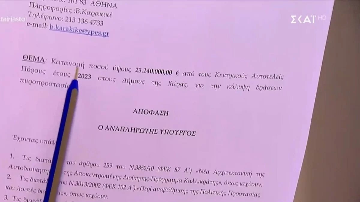 Αποκάλυψη: 10ψήφιο το ποσό που εισέπραξαν οι Δήμοι για την πυροσπροστασία τους!