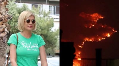 «Όσο υπάρχουν λεφτά και μέριμνα μόνο για νόμους και αστυνόμους...» - Η οργισμένη ανάρτηση της Σάσας Σταμάτη για τις φωτιές