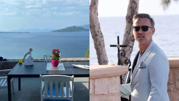 Είναι "πάνω" στη θάλασσα & έχει θέα όλο τον Σαρωνικό - Το νησιώτικο εξοχικό του Γιώργου Καπουτζίδη στην Αίγινα