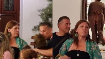 Στην Μύκονο Ζωή Κωνσταντοπούλου & Διαμαντής Καραναστάσης: Βίντεο έξω από το μοναστήρι της Παναγίας Τουρλιανής