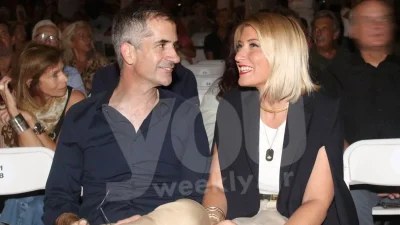 Άκρως διαχυτικοί σε βραδινή τους έξοδο  Κοσιώνη & Μπακογιάννης - Φιλήθηκαν στο στόμα μπροστά στο φακό