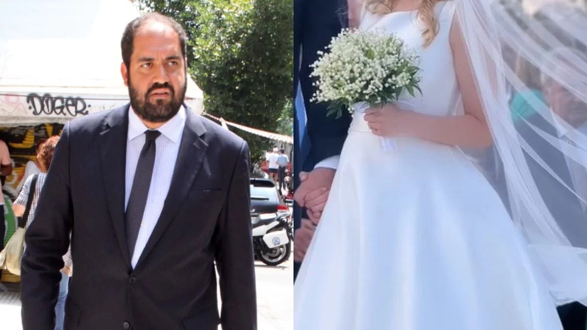 Παντρεύτηκε ο Υφυπουργός Εθνικής Άμυνας, Γιάννης Κεφαλογιάννης - Σαν πριγκίπισσα με το νυφικό της η σύζυγός του