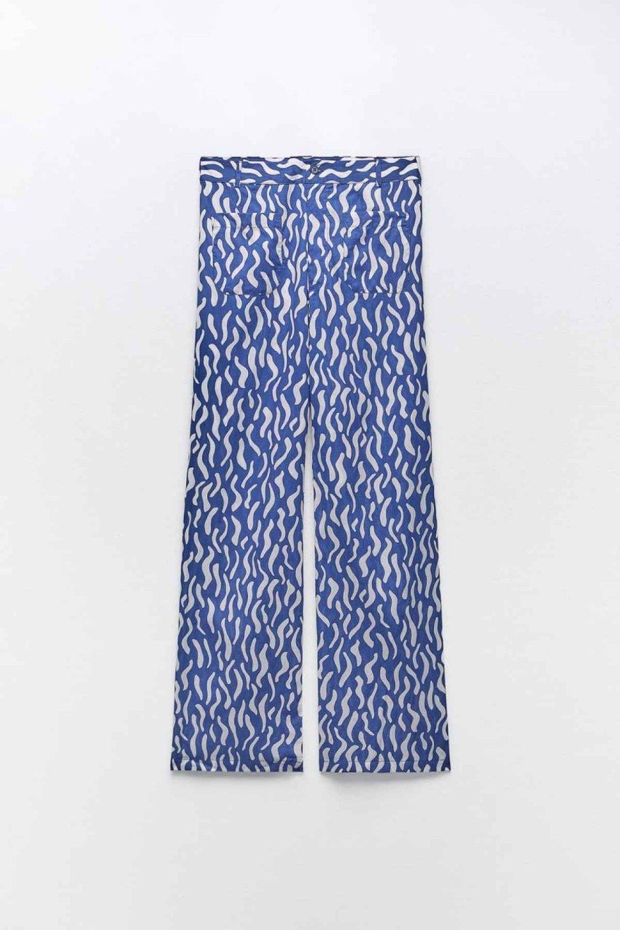 παντελόνα με prints zara