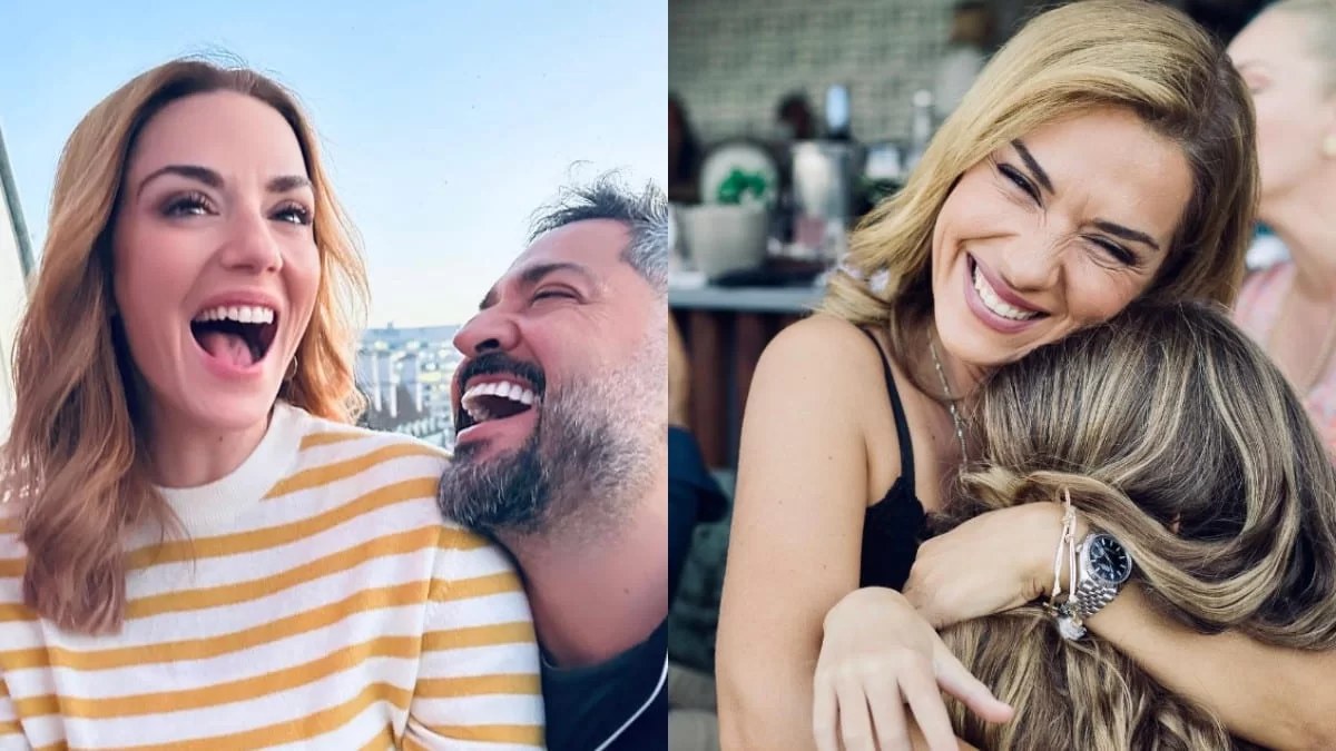 Μούσκεμα η Βάσω Λασκαράκη και ο Λευτέρης Σουλτάτος με την μικρή Εύα στη συναυλία των Imagine Dragons