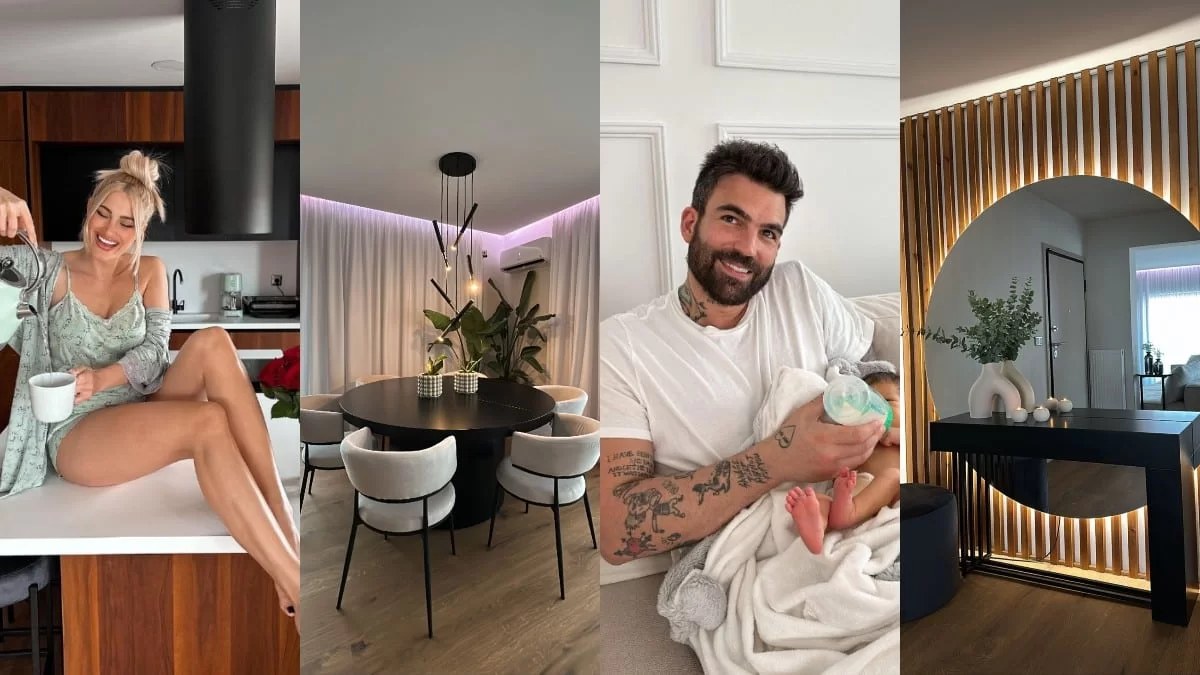 Έχει laundry - story room, 2 μπάνια, ξύλινες κατασκευές και συστήματα κρέμασης: Το πολυτελές σπίτι της Τούνη & του Αλεξάνδρου στην Αθήνα