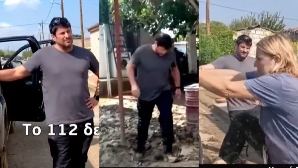 Μέσα στις λάσπες και στα κατεστραμμένα σπίτια - Η άφιξη του Αλέξη Γεωργούλη στις πληγείσες περιοχές της Θεσσαλίας