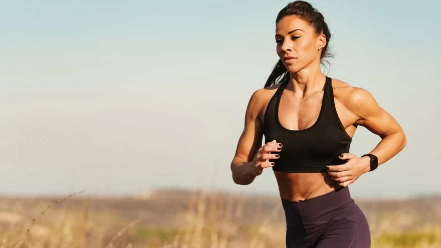 woman running