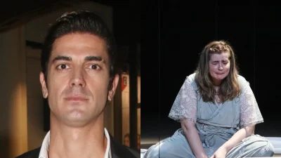 Δημήτρης Γκοτσόπουλος: Στην επίσημη πρεμιέρα της παράστασης της Μαρίας Κίτσου - Η τρυφερή στιγμή ανάμεσα τους (Φωτογραφίες)