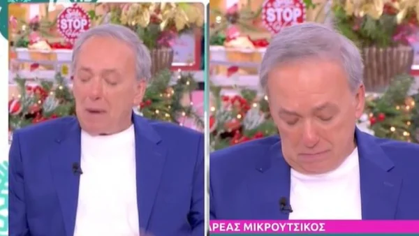 Ανδρέας Μικρούτσικος: Σπάραξε στο κλάμα στο πλατό του Super Κατερίνα - «Όλοι κουβαλάμε μέσα μας τα αγαπημένα μας πρόσωπα»