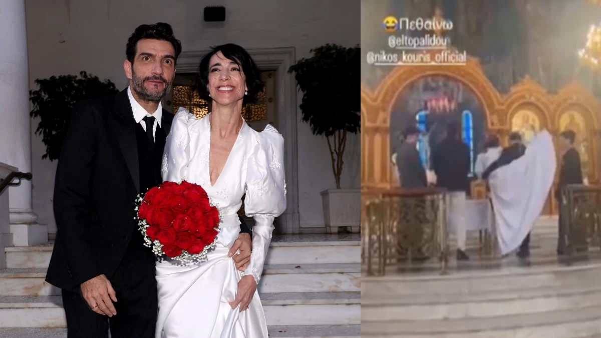 «Εκεί μέσα υπάρχουν εικόνες με τάματα ανθρώπων... είναι ασέβεια» - Σφοδρές αντιδράσεις για την πιρουέτα της Τοπαλίδου στον γάμο με τον Κουρή