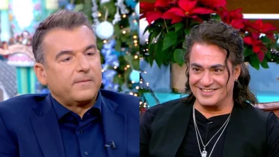 Διονύσης Σχοινάς: «Πώς είναι να ποθείς και να θες να πας στο κρεβάτι;» - Η άβολη ερώτηση του Λιάγκα για την ερωτική ζωή του με την Καίτη Γαρμπή