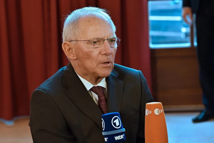 Φωτογραφία του Βόλφγκανγκ Σόιμπλε στην Μπρατισλάβα