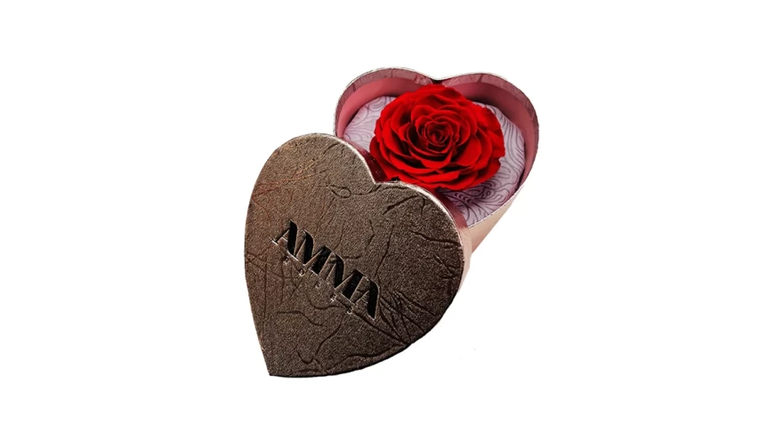 heart one rose