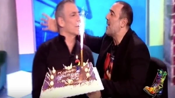 Ράδιο Αρβύλα: Γενέθλια για τον Γιάννη Σερβετά - Άφωνος με την έκπληξη και τα βεγγαλικά στο πλατό του ΑΝΤ1