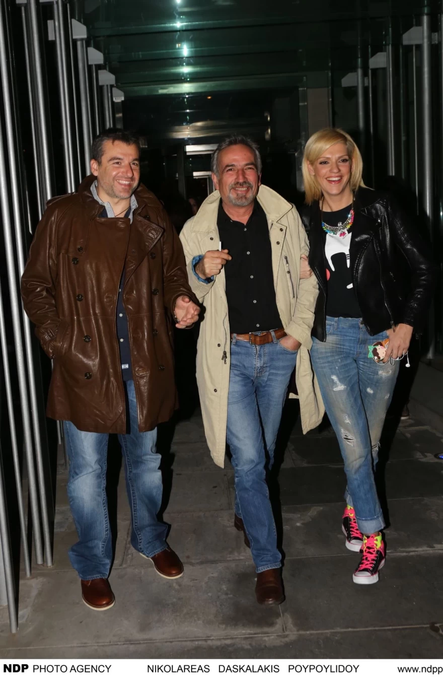 Ο Μπαμπάς της Φαίης Σκορδά με τον Λιάγκα και την Σάσα Σταμάτη σε δημόσια έξοδο