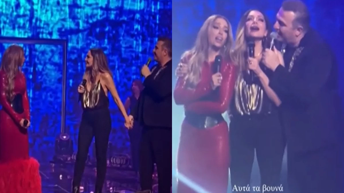 Βασίλης Καρράς: Αγκαλιασμένοι Βανδή, Ρέμος & Φουρέιρα τραγούδησαν στη σκηνή προς τιμήν του - «Θα τον αγαπάμε για πάντα»