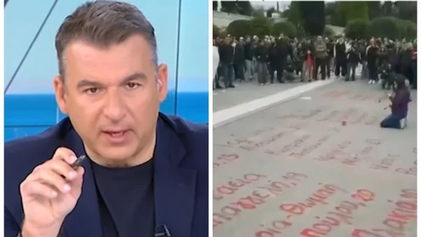 Τέμπη: «Είναι σαν να τους ξανασκοτώνεις, ντροπή!» - "Καταπέλτης" ο Γιώργος Λιάγκας για τα ονόματα των 57 θυμάτων που σβήστηκαν στο Σύνταγμα