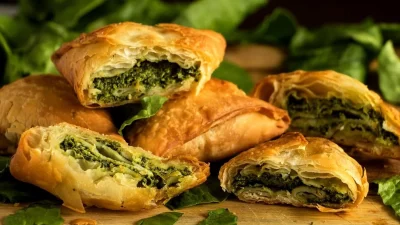 Ατομική χωριάτικη σπανακόπιτα από την Αργυρώ: Προσοχή στο φούρνισμα για να βγει τραγανή