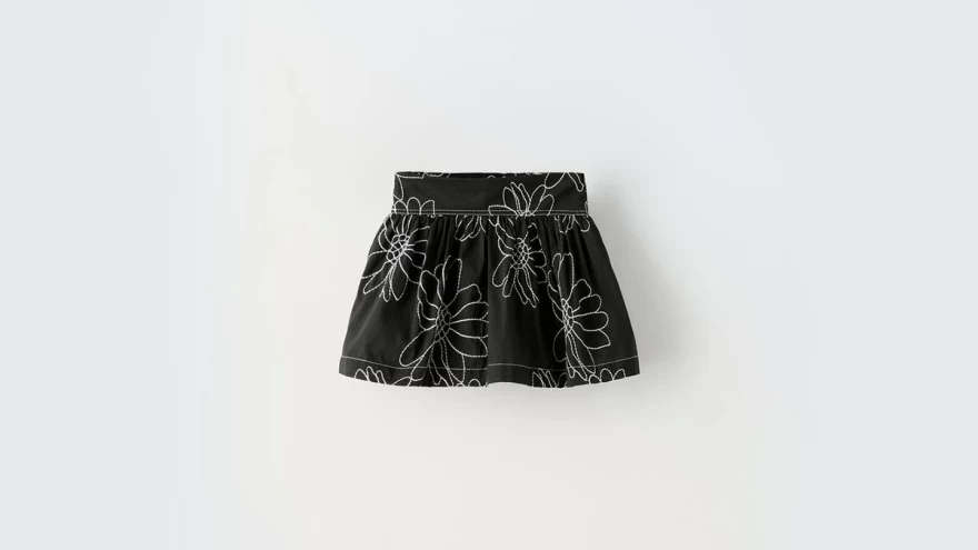 φούστα εμπριμέ  zara kids